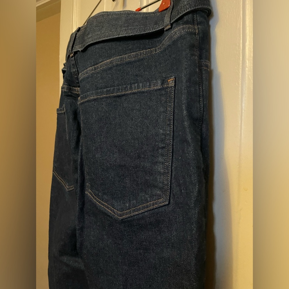 Express NWT Navy Denim Jean Trousers with Belt